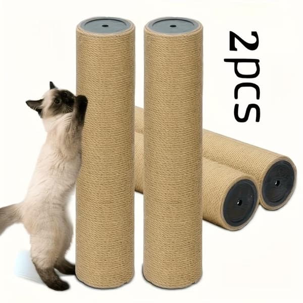 Två kattstolpar A1
