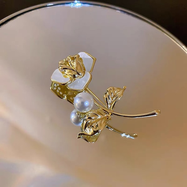 Ruusukukka rintakoruja naisille Miehille Kauneus kukka rintakoru Pin Gif