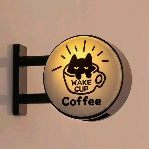 Mini lysboks kjøleskapsmagnet kaffe turisme suvenir magnetisk lys A3