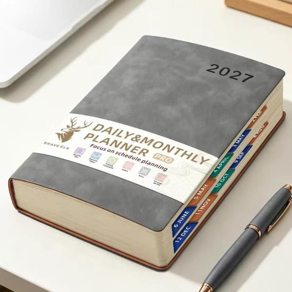 Engelsk 2027 Timeplanlegger Notisblokk Effektivitet A5 Agenda Plan A5