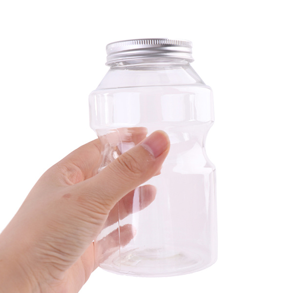 500 ml:n neliönmuotoinen kertakäyttöinen mehu juomapullo Maitotee muovi A2