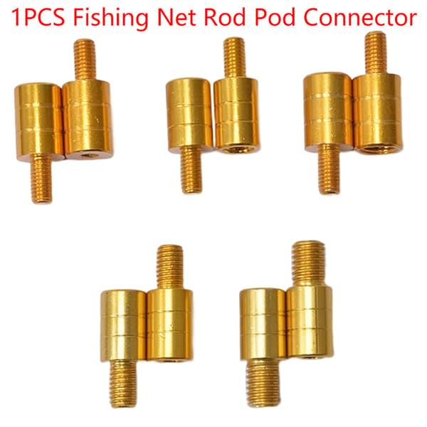 Fiskenetstangsstik M8/M10/M12 Skruenethovedadapter Fi gold E