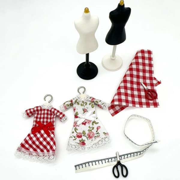 1 set 1:12 dockhus miniatyr klänningsform kit skyltdocka torso C