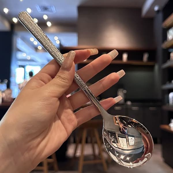 Fortykningsske af rustfrit stål Creative Long Handle Hotel Hot