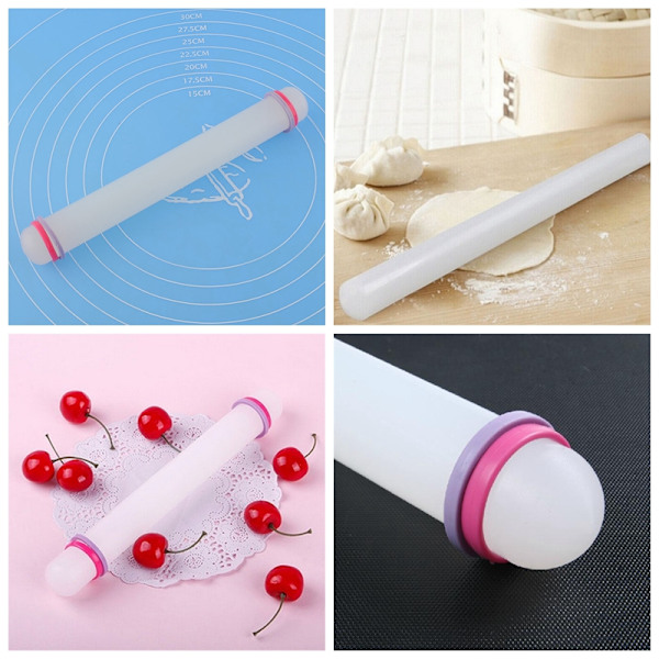 Rolling Pin Sugarcraft Fondant Gum Paste Cake Roller Cake Bakew