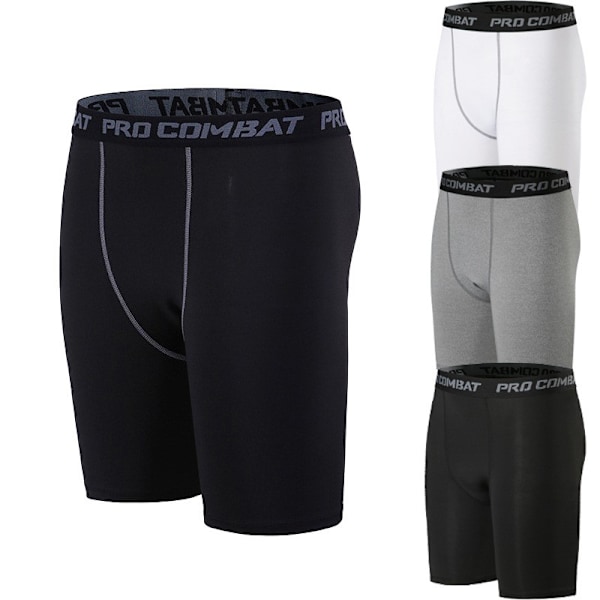 Sports fitness housut miesten juoksuurheilu tiukka resori quick-d gray L