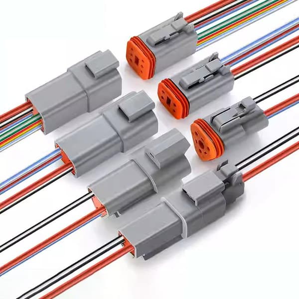 2 3 4 6 8 12-pin vanntett elektrisk koblingssett DT04-12P D E