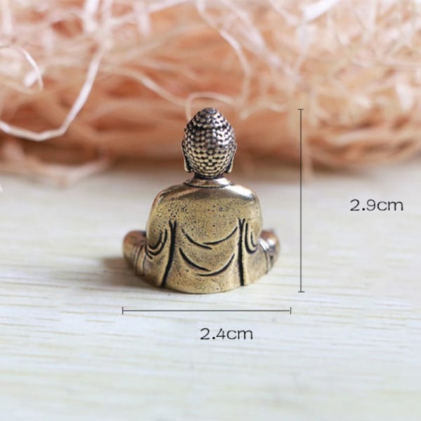 1 STK Mini Størrelse Thai Style Buddha Statue Hjem Dekoration
