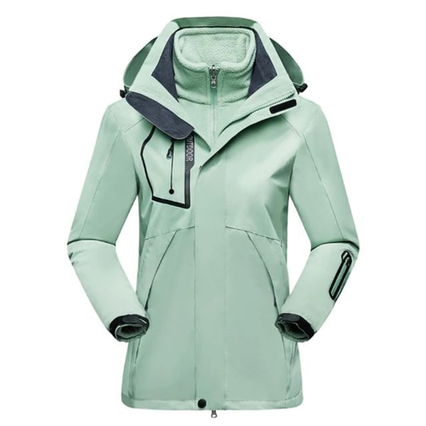 Ski Wear Ladies Winter Warm Ski Hoodie Set Vattentät vindtät black M