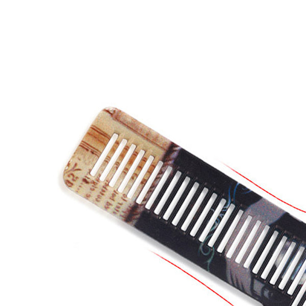 Retro Print Men Styling Tool Flat Top Kam Hår ting Flatt hår 2