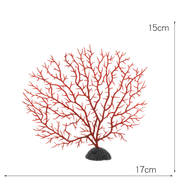 Puun muotoinen akvaariokoristelu Sisustus Merirautapuu muovi Cora Red