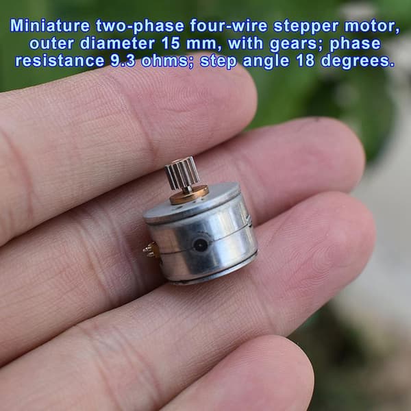 1/3 stk DC5V Mini 15mm diameter 2-fase 4-leder Stepper Stepping 1pc