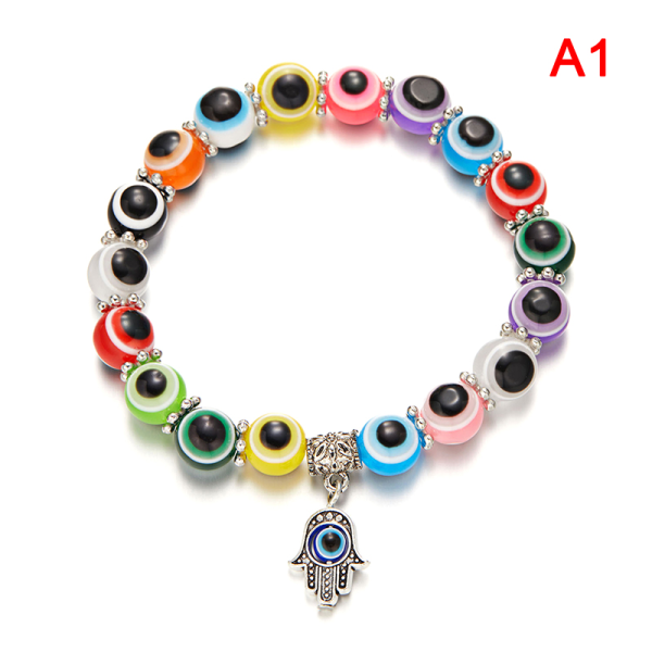 Klassinen turkkilainen Evil Eye Rannekoru Charm Hand Lucky Blue Eye Bea A1