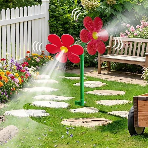 Skøre Sprinkler Skøre Dansende Blomstervandsprinklere Sjove 360 E