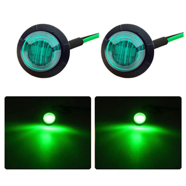 24V 3SMD 3/4" asuntovaunun perävaunun sivumerkkivalot LED White