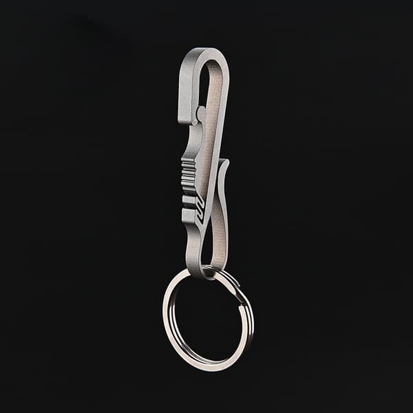 Bil Titanium Legering nøkkelring Nøkkelring Holder Spenne Belte Lightwe A