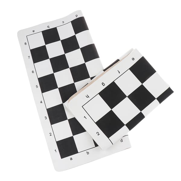 PU Leather Soft Tournament sjakkbrett for barns utdanning 51X51CM