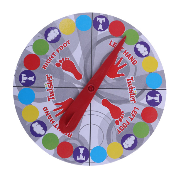 Förälder-barn interaktivt spel Roligt Twister-spel flyttar familj Multicolor