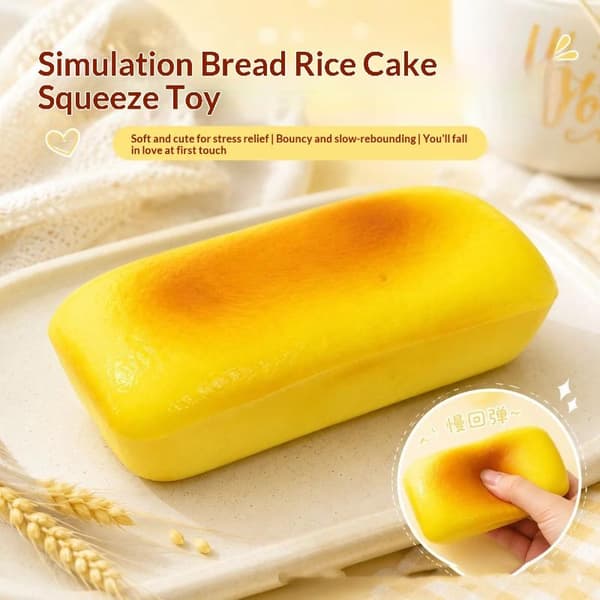 Naturtro Toast Sakte Stigende Fidget Gadget Myk Elastisk A2