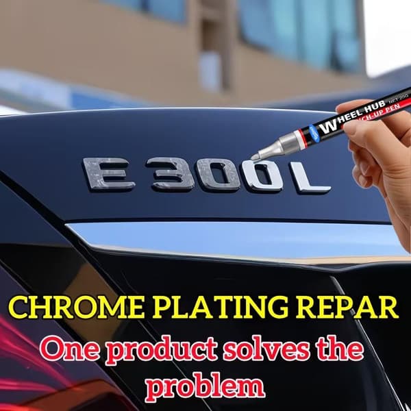 Krombelægning Touch Up Marker Bilfælg Emblem Metal Ridse