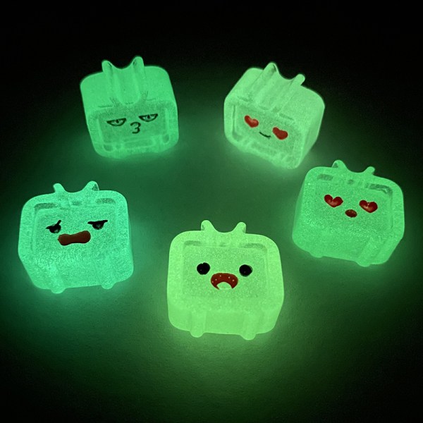 5st Kawaii Luminous TV With Expressions Flatback Resin Cabocho