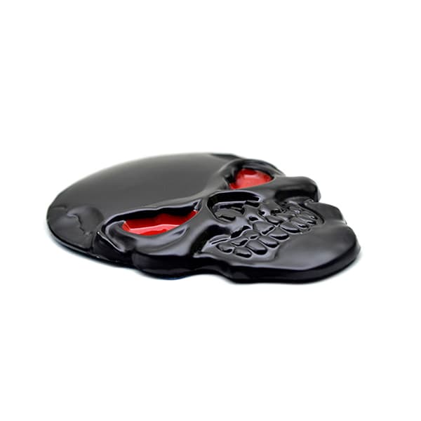 Kranie Skeleton Head Kraniet 3D Metal Car Body Sticker Auto Rear E
