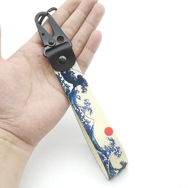 Bilnøglering Nylon Thermal Transfer Nøglering Strap Lanyard Mod