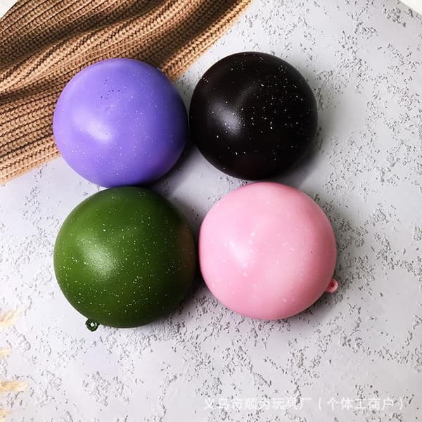 Langsomt rebound 7 cm drys dampede boller blødt legetøj kontorafslapning Pink