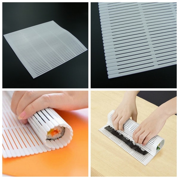 Ny praktisk Sushi Roller Roller Plastmateriale Mat Maker K