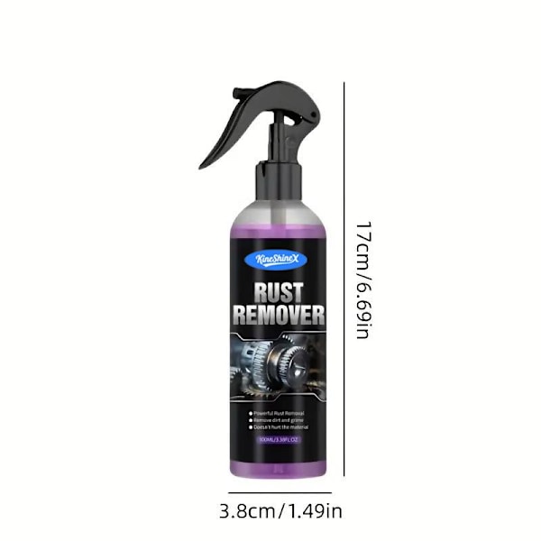 Rustfjerner Spray Stærk Eliminering af Rust Jernopbygning Idé 100ml  towel