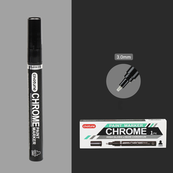 Chrome Mirror Heijastava Marker Silver Marker Nestekynä Craftw 3mm