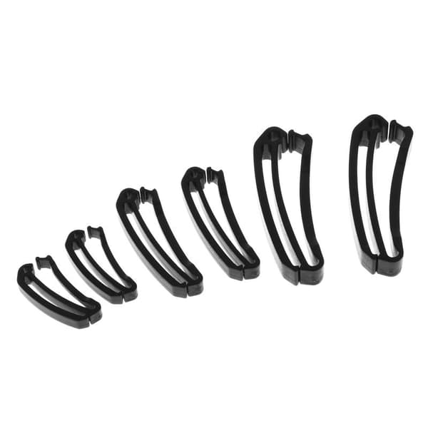 10 stk. plastik fastgørelsesclips til webbing, hurtig slip keeper webbing R3810