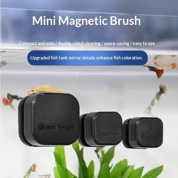 1PC Magnetisk Akvarieglasrensebørste 7