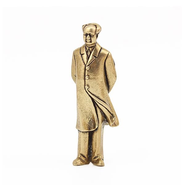 Kobberstatue Samlerbart messingudskåret Mao Zedong-formand Mao