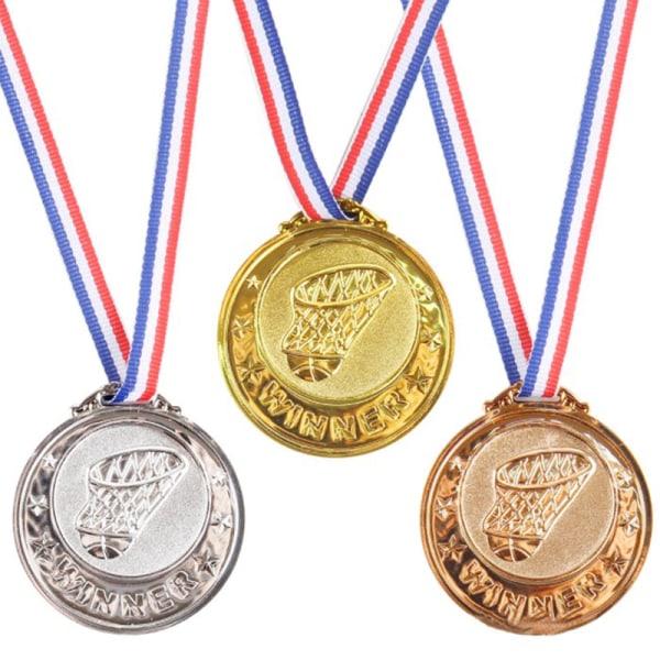 Lasten kultaa muovivoittajien mitalit Urheilupäivän juhlalaukkupalkinto A1