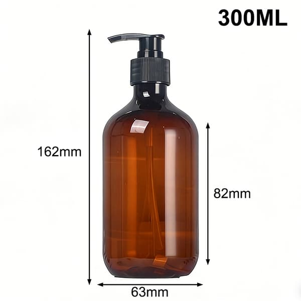 3 STK Bærbare Tomme Pumpedispenserflasker Sylinder Sjampo Lot A2 300ML 3PCS