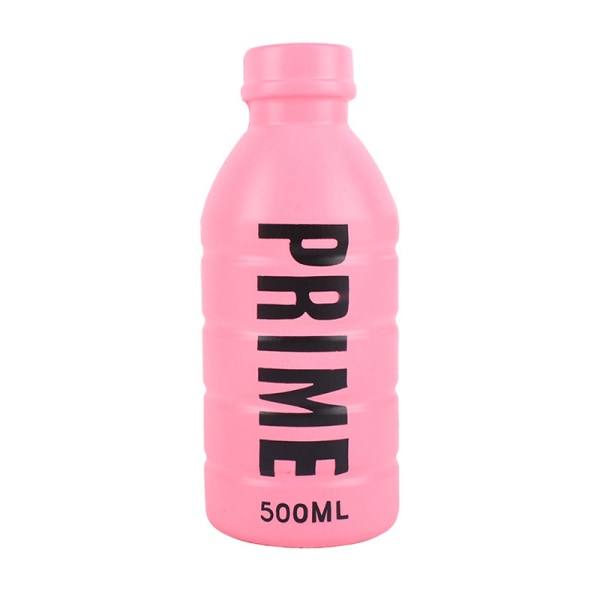 Anti-stress Prime Drink Flaska Relief Toy Mjuk fylld Latte C Pink