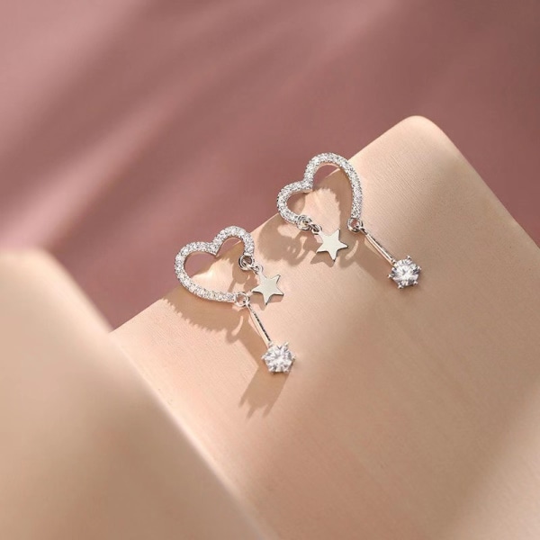 Fashion Zircon Star Earring For Women Exquisite Personality Tas