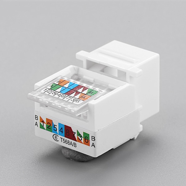 RJ45 Cat6 UTP Keystone naaraspistokeliitinsovitin Internet N