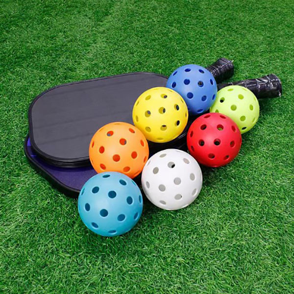 Luminous Pickleball Slitstarkt Nattljus Utomhustävling Bild Green