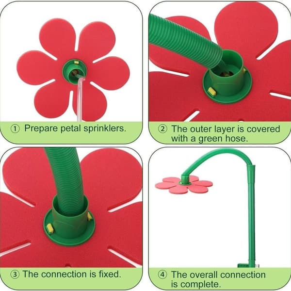 Skøre Sprinkler Skøre Dansende Blomstervandsprinklere Sjove 360 E