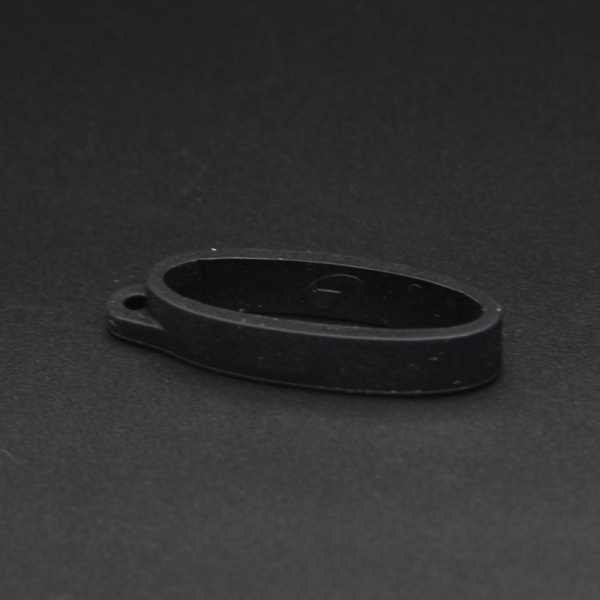 40mm Silikone Ring Lanyard Ring Med Hul Til Box Mekanisk Ro Black