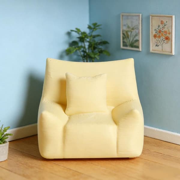 Miniature Simulation Sofa Model Dukkehus Stue Sofa Møbler A4