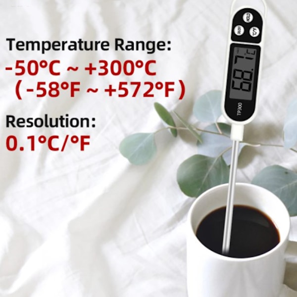 1 stk Kjøtttermometer Digitalt BBQ-termometer Elektronisk matlaging