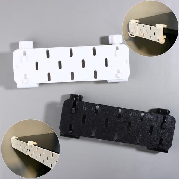 Bordsside perforert pegboard uten bor skrivebordskantorganisator med White