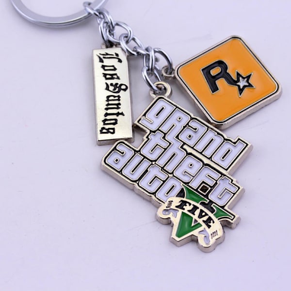 Peli Avaimenperä Miesten Kirje-avaimenperä Auto Rock Star Keying Key Bu A