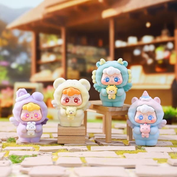 Sweet Anegl Series Mini Fluffy Animal Blind Box Actionfigur 1 Box Random