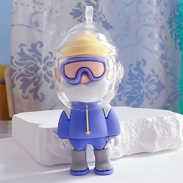 Sarjakuva-avaimenperä Kawaii Anime Figuuri Silikonimallin riipusavain A3
