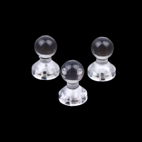 Mini Magnetisk Osynlig Märkesdisplayställ Högklart Akryl 10PCS