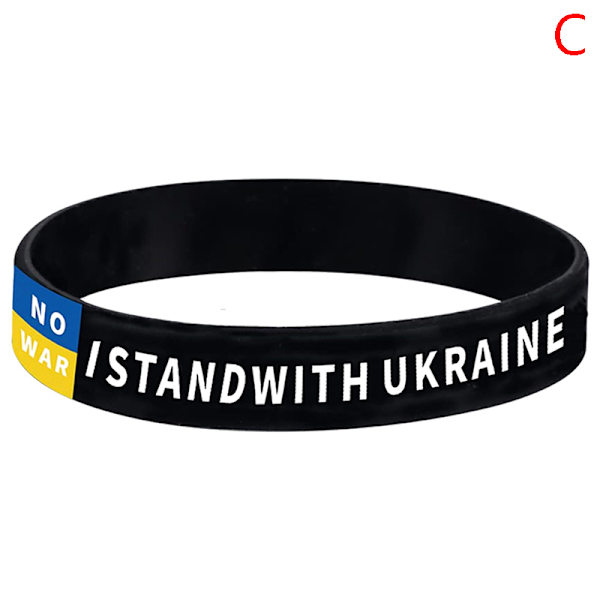 1PC Fotball Ukraina Land Nasjonalt Flag Armbånd Sport Elasti C